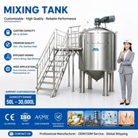 Agitateur mélangeur chimique électrique à enveloppe en acier inoxydable Ace 100L 200L 500L 1000L avec réservoir de mélange de lait liquide