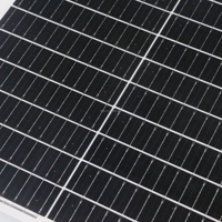 Panneau Solaire Monocristallin Demi-Cellule Haute Qualité, Format Compact, Entièrement Noir, 5V/9V/12V/18V/24V, 30W-50W, Haute Efficacité pour Usage Extérieur et Domestique