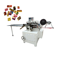 Machine d'emballage automatique thermoscellante pour enveloppes pliables, écologique, pour produits alimentaires, petites barres de chocolat avec matériaux en film/feuille d'aluminium