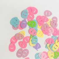 Paillettes en PVC en forme d'œuf de Pâques, écologiques, 15x11mm, épaisseur 0,22-0,25mm, multicolores, décoratives, pour festivals