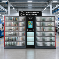 La bibliothèque HAUMR tient le casier RemoteLocker LibCabinet 21.5 "FHD Touch HF Locker Machine de caisse de livre sans surveillance pour les écoles