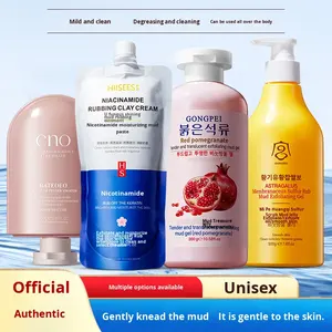 Crème exfoliante unisexe Han Se au niacinamide pour le corps entier, gel exfoliant au sel marin, traitement efficace pour éliminer la saleté à domicile - Product Image 3