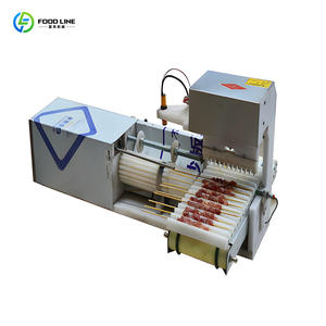 Máquina de <span class=keywords><strong>pincho</strong></span> de carcasa de acero inoxidable simple, máquina de fabricación de pinchos de carne automática para dar forma uniforme - Product Image 4