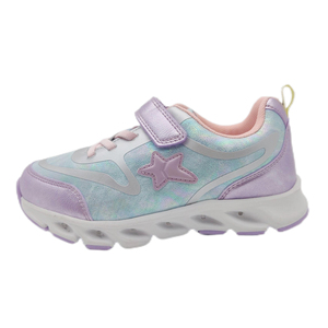 OEM personalizado niños niñas deportes zapatos para correr patrón de estrella ligero lámpara suela niños Casual estilo de caminar Zapatos - Product Image 1