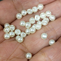 Boutons en plastique ABS mini de 5 mm, 6 mm, 7 mm, à trou latéral, avec tige plaquée et maille, pour vêtements de poupées, BJD, artisanat DIY, couture à la main, fourniture d'usine