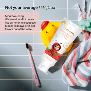 Dentifrice pour enfants Keleek, saveur pastèque, sans <span class=keywords><strong>fluor</strong></span>, 3-6 ans, hygiène buccale, sans danger pour les enfants, haleine fraîche, pour usage domestique - Product Image 3