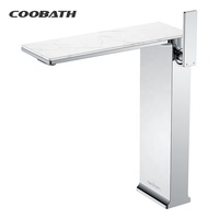 Robinet mitigeur de lavabo haut de gamme à poignée unique, personnalisable, fourni par l'usine, pour montage monotrou dans la salle de bain