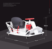 Kart électrique tout-terrain à 360 degrés avec 3 batteries au graphène Tianneng A+ 36V pour adultes