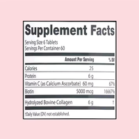 Tabletas de Colágeno Tipo 1 y 3, 360 Unidades, Suplemento OEM para Cabello, Piel y Uñas, Energía, Ginseng, Proteína, Vitamina C, Biotina, Articulaciones