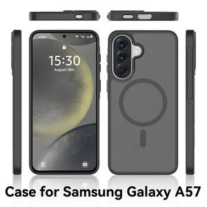 Funda Mate Esmerilada de 2.0mm con Tacto Suave para <span class=keywords><strong>Samsung</strong></span> A57, Cubierta Magnética Antihuellas de PC+TPU de 2400G - Product Image 2