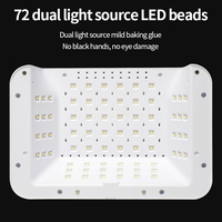 Lampe UV LED 268W 3-en-1 pour salon de manucure avec coussin repose-main et séchoir à gel infrarouge à capteur