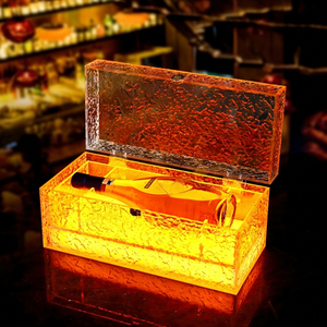 Bar Nightclub Suppliers Acrylic Liquor <b>Box</b> LED Wine Suitcase <b>Champagne</b> Bottle Display Presenter <b>Box</b> - Product Image 1