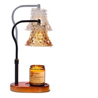 Lampe chauffe-cire à intensité réglable pour bougies en pot et bougies en verre, idéale pour les cadeaux de déménagement et la décoration de la maison neuve