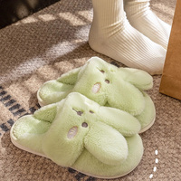 Pantoufles d'intérieur plates en peluche 3D animales personnalisées avec logo, semelle antidérapante en PVC, design animal, automne-hiver, vente en gros