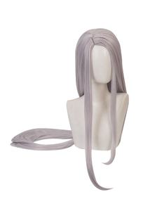 <span class=keywords><strong>Peluca</strong></span> de Pelo Lacio <span class=keywords><strong>Gris</strong></span> Plateado de 100 cm al por Mayor, <span class=keywords><strong>Peluca</strong></span> de My Hero Academia Mirko, <span class=keywords><strong>Peluca</strong></span> Sintética para <span class=keywords><strong>Disfraces</strong></span> de Anime, CS-384J - Product Image 6