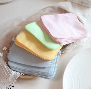 Chiffon de nettoyage en microfibre suédée pour lentilles, vente en gros d'usine, logo personnalisé, chiffon de cuisine doux, couleurs mélangées, réutilisable, motif carré, 22g - Product Image 4