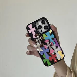 Funda de Teléfono 3D de Lujo con Diseño de Cruz para iPhone 17 Pro Max, Cubierta Creativa de Estilo Urbano para iPhone 16 15 14 13 Pro Max - Product Image 2