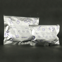 Sacs de congélation personnalisés pour la préparation des repas, avec fermeture éclair coulissante, en aluminium et plastique, pour l'emballage alimentaire