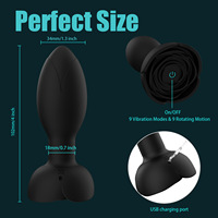 360 °   Rotierendes Erwachsenen-Sexspielzeug für Männer Prostata-Massagegerät Erwachsenen-Spielzeug Analplug Vibrierender Butt Plug mit 10 Vibrationsmodi