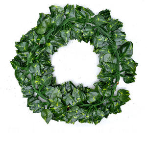 ورق لبلاب اصطناعي, ورق لبلاب أخضر اصطناعي بطول 2.3 متر ، ورق من البلاستيك لتزيين العنب - Product Image 2