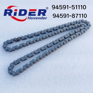 โซ่ไทม์มิ่งแคม 2x3x110 ลิงค์ สำหรับ YFM35A YFM35BA Bruin YFM350A Grizzly <span class=keywords><strong>350</strong></span> 2WD 4WD <span class=keywords><strong>Hunter</strong></span> YFM350X Wolverine <span class=keywords><strong>350</strong></span> 2WD 94591-51110 - Product Image 1