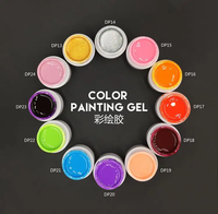 Nouveau Gel UV de Peinture pour Ongles 36 Couleurs, Gel Solide pour Amélioration des Ongles, Peinture Florale, Vernis à Ongles