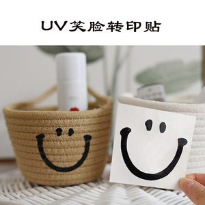 Pegatina con Cara Sonriente Wen Tao, Negra, Grosor de 0.1mm, Artículos de Uso Diario, Pegatina Decorativa - Product Image 4