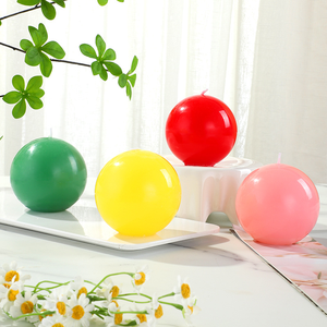 Birthday Wedding Party Hotel Household Lighting Emergency Spherical Smokeless Tasteless <strong>Round</strong> <strong>Candle</strong> - Product Image 3