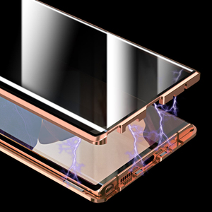360 °   Étui magnétique anti-espionnage à couverture <span class=keywords><strong>intégrale</strong></span> avec verre trempé double face pour <span class=keywords><strong>Samsung</strong></span> S26 S25 S24 S23 ultra <span class=keywords><strong>Plus</strong></span> - Product Image 4