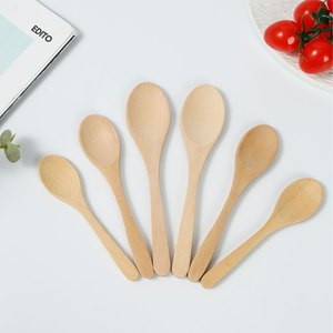 Custom Logo Bamboo Tea Spoon Long Handle Wooden Jam Coffee Dessert Scoop Mirror for Modern Home Food Giveaways Measuring <strong>Purpose</strong> - Product Image 4