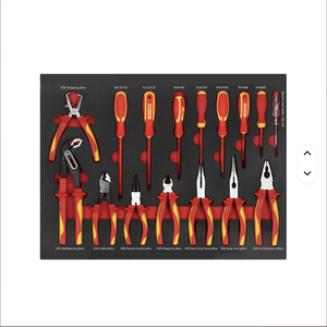 Ensemble d'outils 16 pièces en mousse EVA, pinces, tournevis, outils isolés VDE, outils <span class=keywords><strong>à</strong></span> main <span class=keywords><strong>pour</strong></span> travaux sous tension - Product Image 1