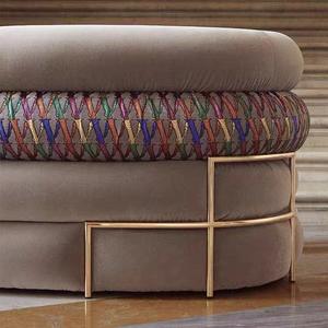 أريكة فرنسية على الطراز الكريمي ، أريكة زاوية منحنية لغرفة المعيشة وشقة صغيرة - Product Image 6