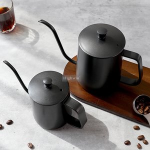 Highwin กาต้มน้ำแบบดริปกาแฟ, กาต้มน้ำแสตนเลสสีดำ - Product Image 3