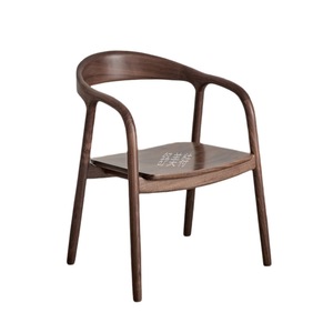 Sedia Moderna in Legno Massello, Sedia da Ufficio e Relax, Materiale PU Colorato Opzionale, <span class=keywords><strong>Sedie</strong></span> per Sala da Pranzo, <span class=keywords><strong>Cucina</strong></span>, Soggiorno e Camera da Letto - Product Image 2