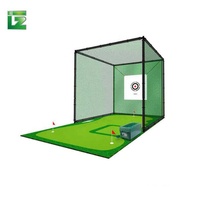 Ensemble de cage de frappe de golf verte de haute qualité 3*3*3m, filet d'entraînement portable et durable, aides à l'entraînement intérieur/extérieur