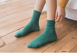 Chaussettes en coton douces et tendance pour femmes, 12 couleurs, style décontracté, décoratives et jolies - Product Image 4