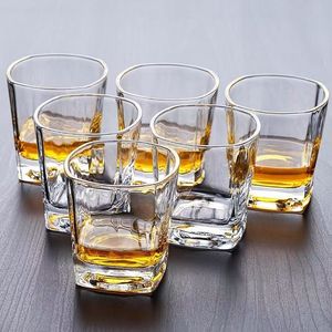 Vaso <span class=keywords><strong>de</strong></span> Whisky Cuadrado <span class=keywords><strong>de</strong></span> 300 ml al por Mayor, Diseño Moderno, Origen Guangdong, Vaso Transparente para Cócteles y Whisky, para <span class=keywords><strong>Vino</strong></span> - Product Image 1