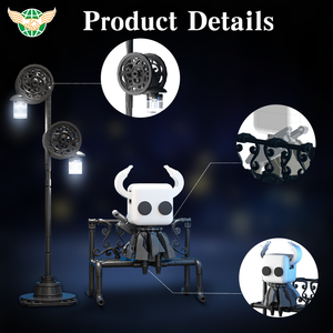 Blocchi di costruzione di assemblaggio di Halloween piccoli blocchi di particelle 370 pezzi cavi cavalieri set di blocchi di costruzione - Product Image 3