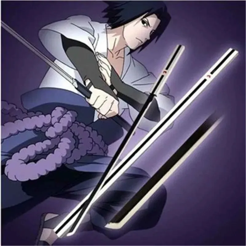 100 см Uchiha Sasuke ZAOZHI Katana Аниме Меч Косплей Реквизит Coser Аниме Собирать деревянный меч
