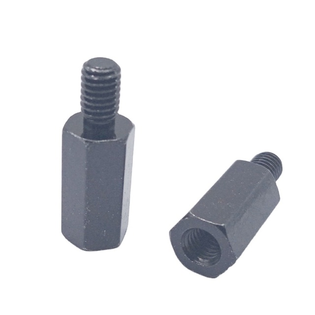 Custom CNC Machining Brass Fasteners M3-M10 Male Female Thread Hexagon Standoffs Gasket With Zinc Plating