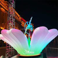 Arbre gonflable géant 10 m, fleur artificielle avec lumière led, pour décoration