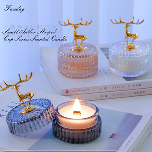 Fundag Deer Antler Scented Candle Cup Elegant Decorative Ornament Fresh Fragrance Valentine's Day Gift - Product Image 4