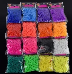 600pcs 8 Pack DIY <strong>Loom</strong> <strong>Bands</strong> Set in 8 Colors with S Clip - Product Image 1