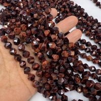 Perles Rondelles Facettées en Pierre Naturelle, Agate Noire, Quartz, Œil de Tigre Rouge, Œil d'Aigle pour la Fabrication de Bracelets et Colliers