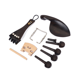 4/3 4/4 Violin phụ kiện Violin đuôi cầu tốt dây Gỗ mun và phần còn lại cằm - Product Image 2