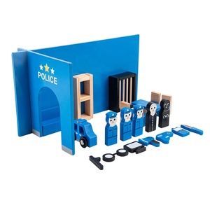 Station de police scène Simulation semblant jouer jeu de table meubles jouer ensemble enfants 3D Police jouet Simulation Mini ensemble de Police - Product Image 1