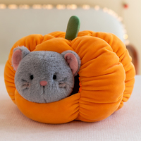 Coussin en peluche citrouille pour enfants, coussin de canapé, cadeau, peluche