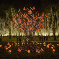 Farol de Parque Grande Personalizado con Luces LED para el Día de Muertos en México, Decoración Luminosa, Faroles Temáticos para Festivales