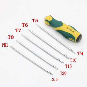 Shengda Precision Screwdriver Set Torx Bits T5 T6 T7 T8 T9 T10 T15 T20 PH1 Magnetic Anti-Slip Handle - Product Image 1