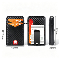 Caja de Almacenamiento de Tarjetas de Aluminio RFID Portátil, Forrada con Tela de PU, Estuche de Metal Antirrobo para Tarjetas, Caja Protectora de Tarjetas RFID para Hombre, Regalo